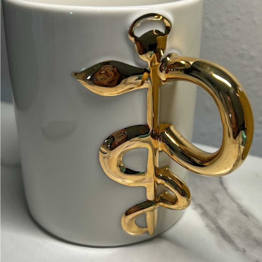 Gold Monogram Mug